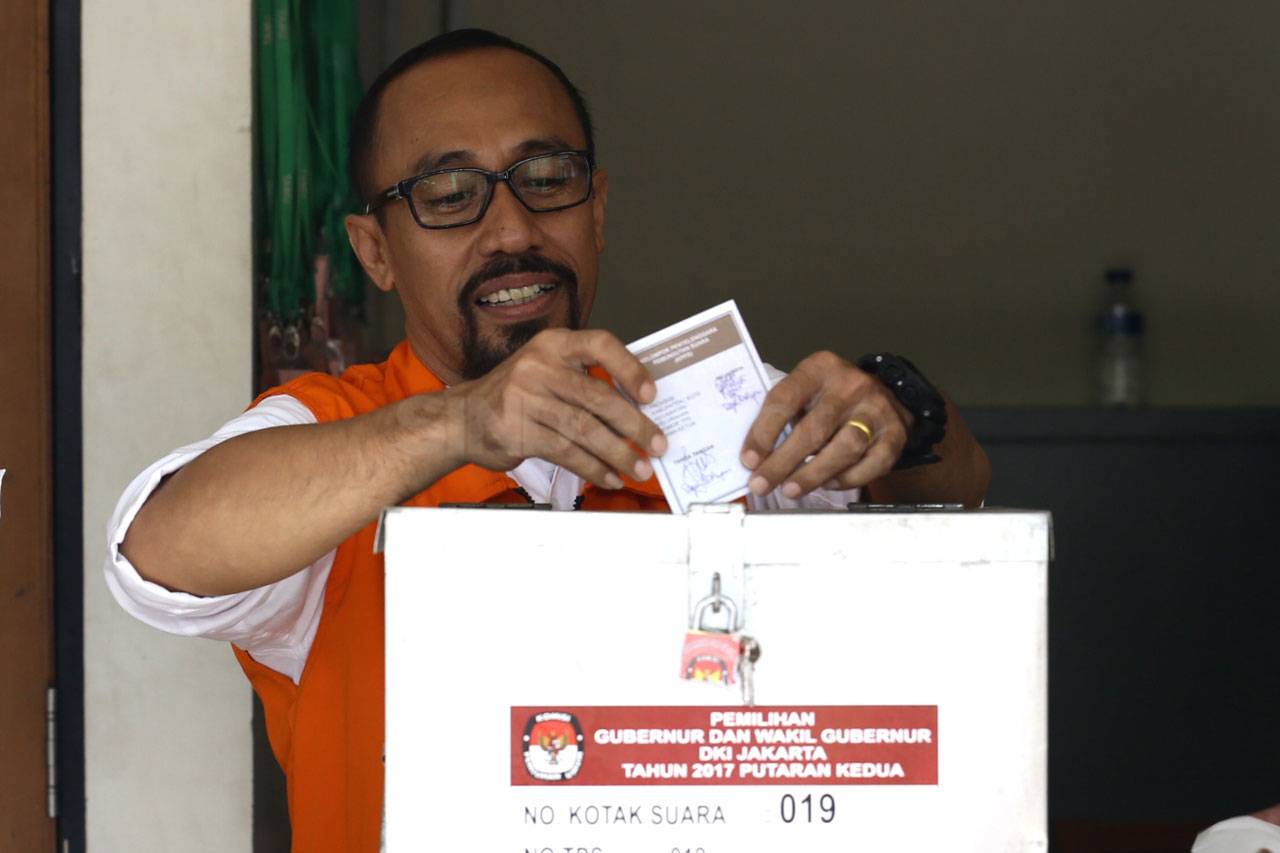 Tahanan KPK Nyoblos...