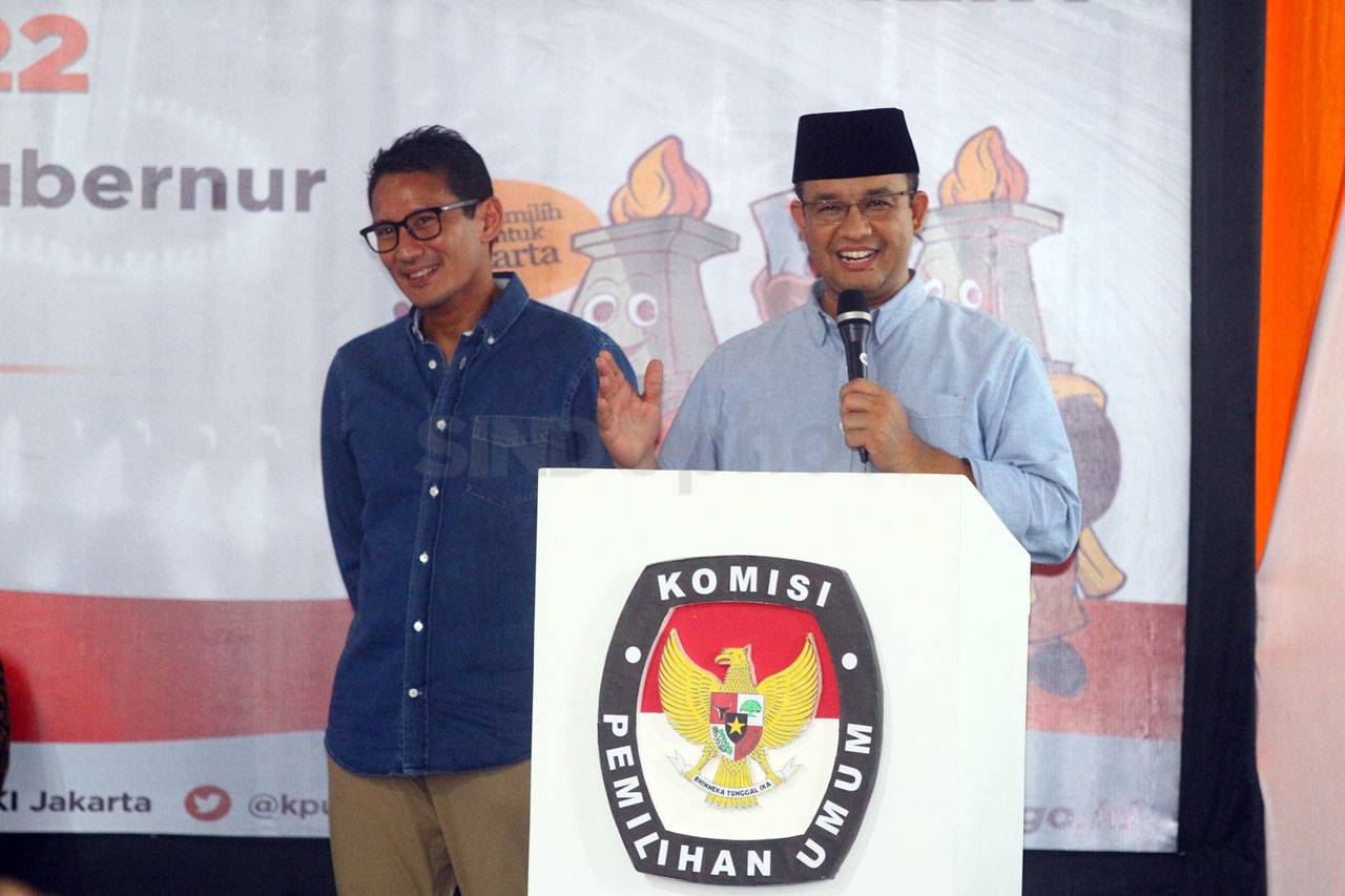 KPU DKI Tetapkan Pasangan...