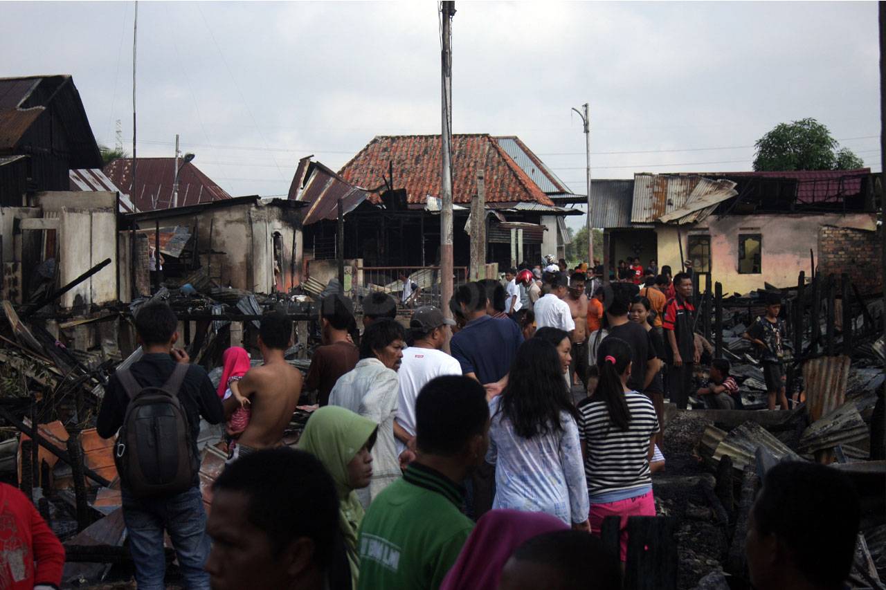 Kebakaran di Palembang...