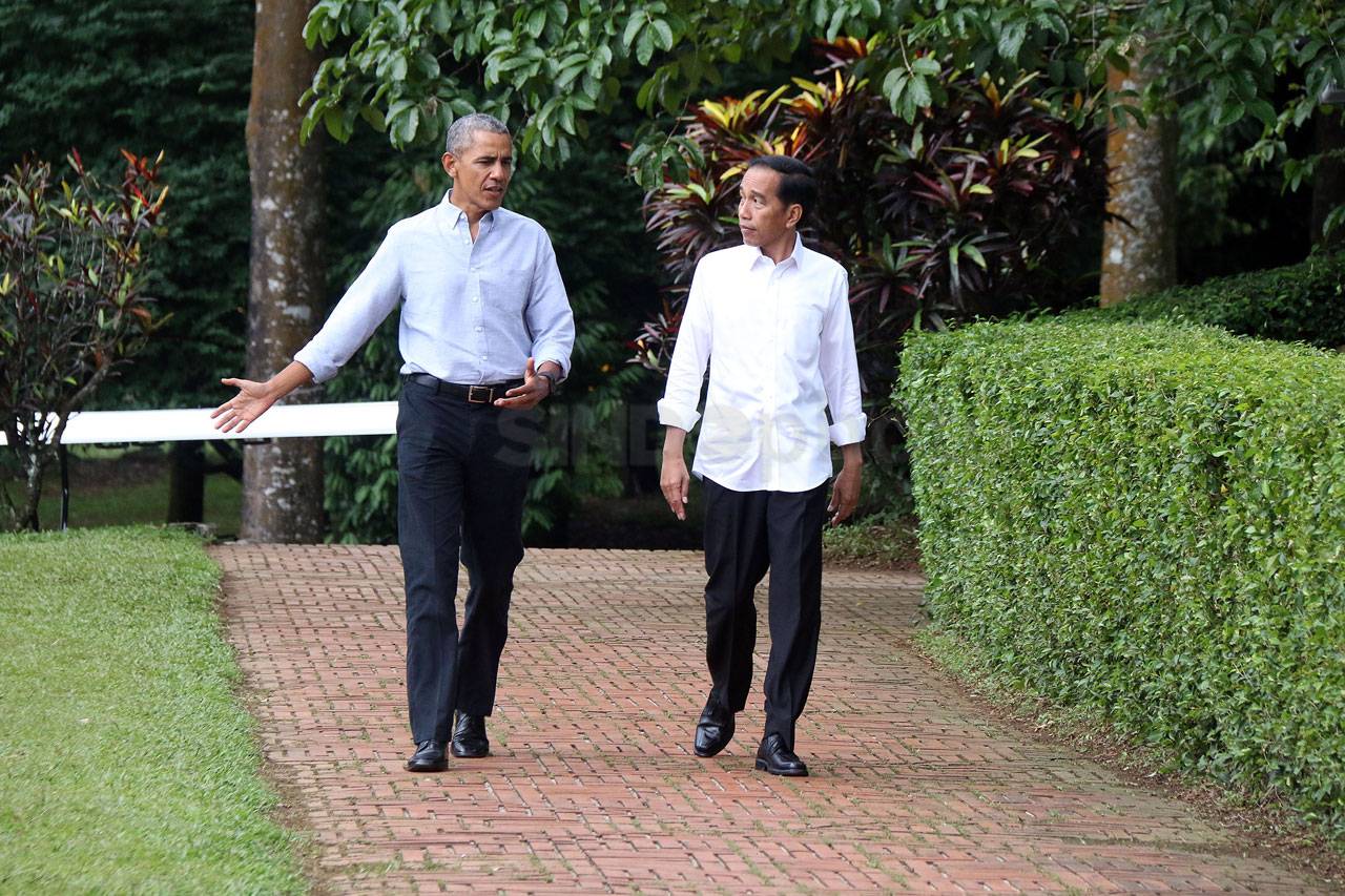 Didampingi Jokowi, Barack...