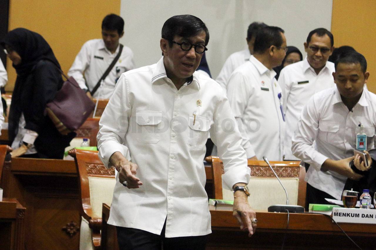 Menkumham Raker dengan...