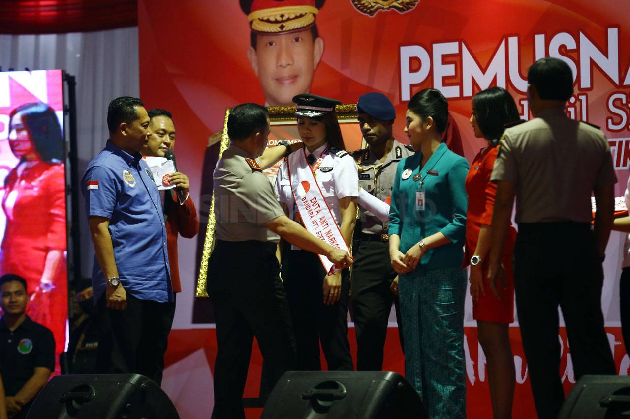 BNN dan Polri Musnahkan...