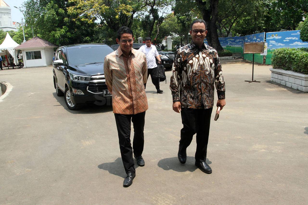 Anies-Sandi Temui Presiden...