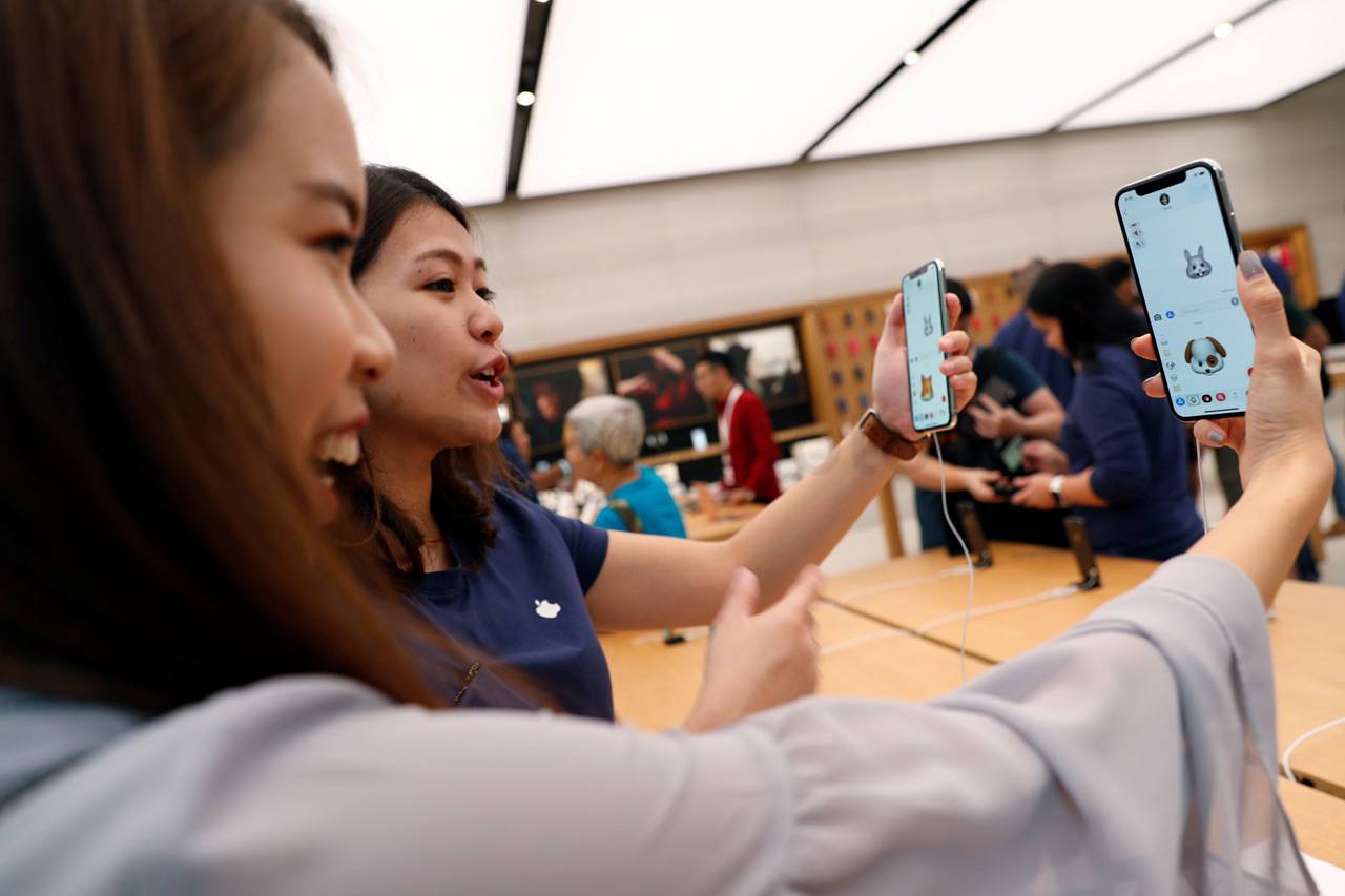 Antre iPhone X di Singapura
