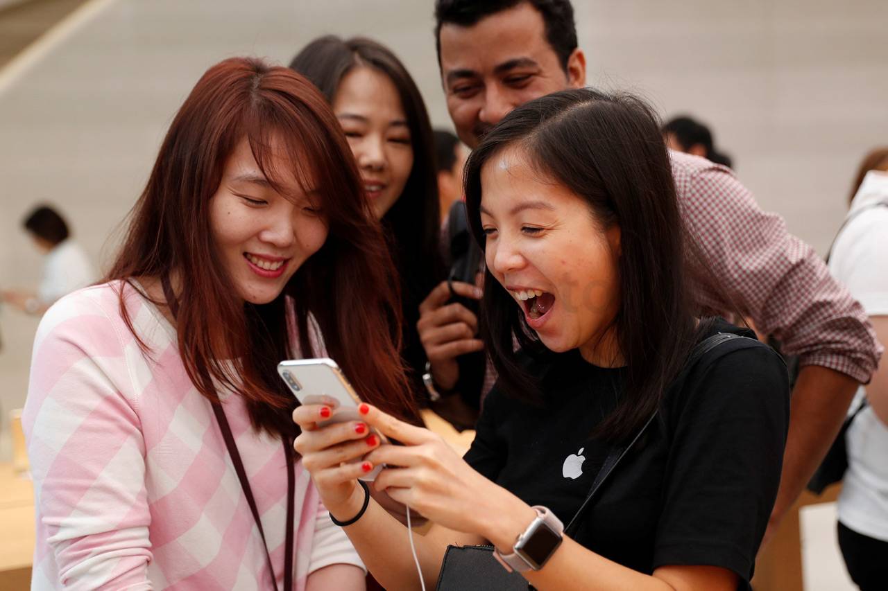 Antre iPhone X di Singapura