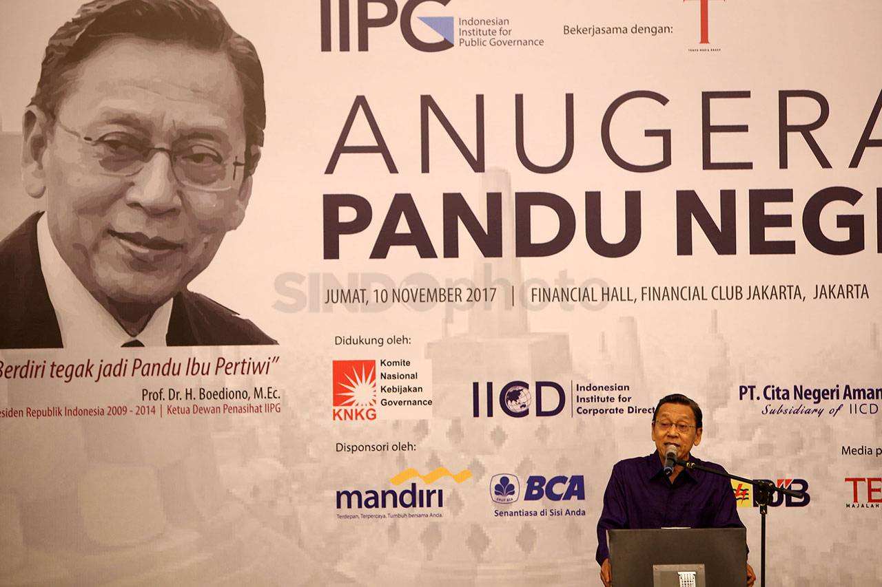 Mantan Wapres Boediono...
