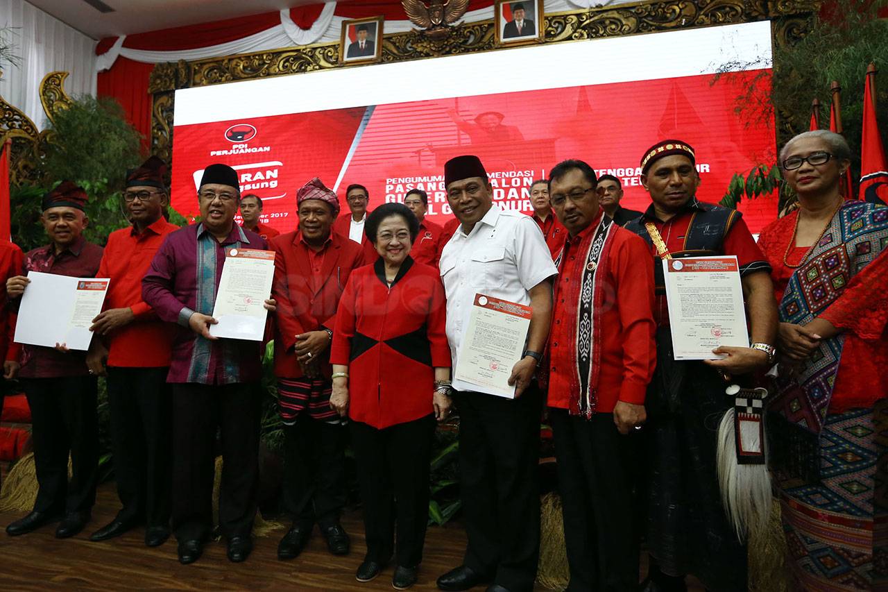 PDIP Umumkan Empat Cagub...