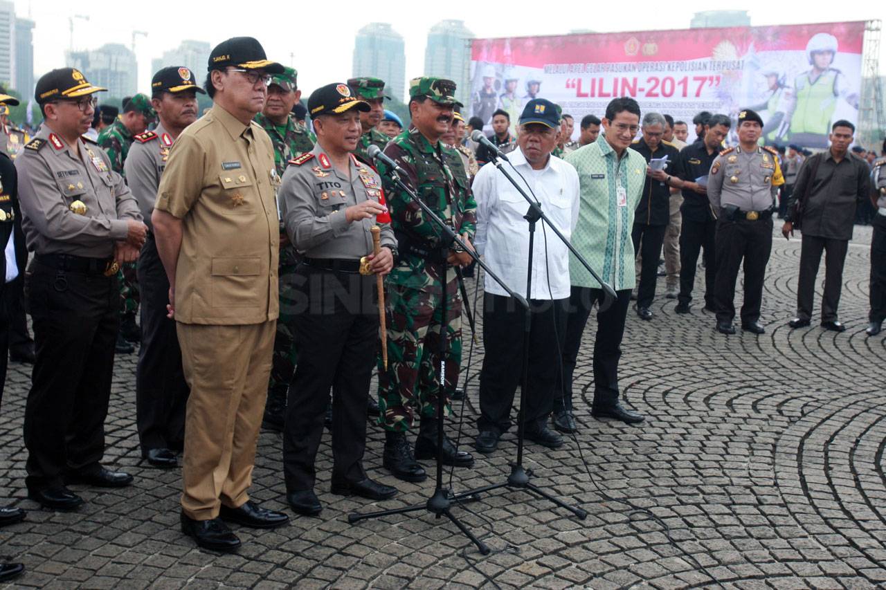 Polri-TNI Gelar Apel...