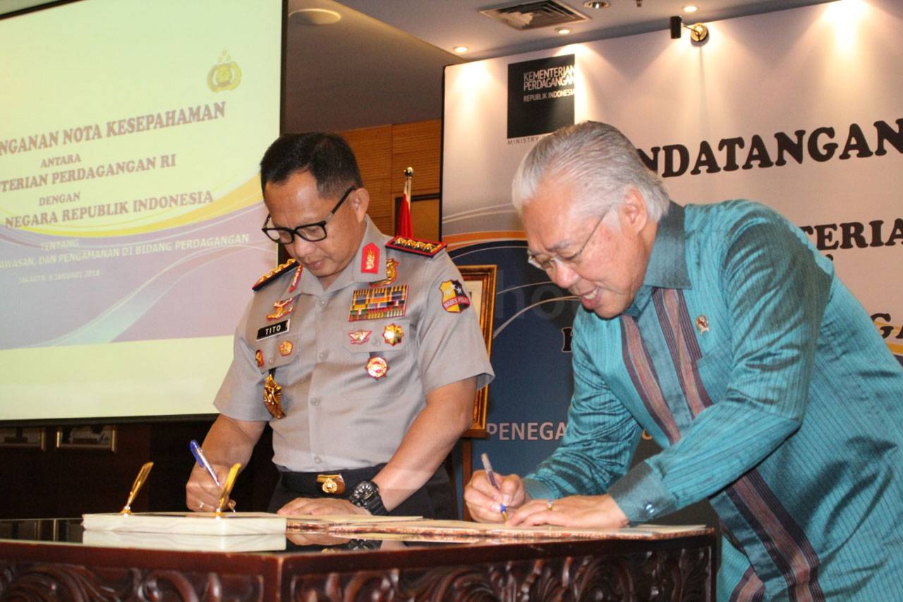 Polri dan Kemendag Jalin...