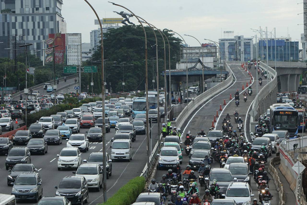 Uji Coba Flyover Pancoran