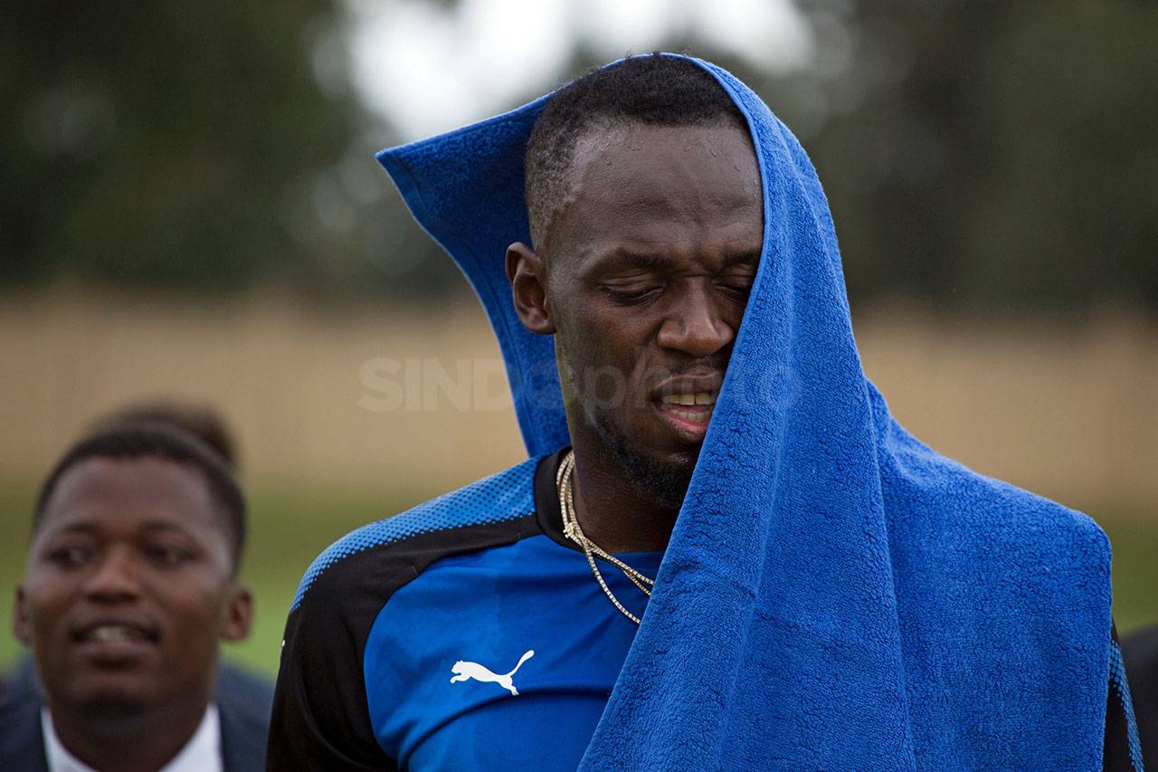 Usain Bolt Berlatih...