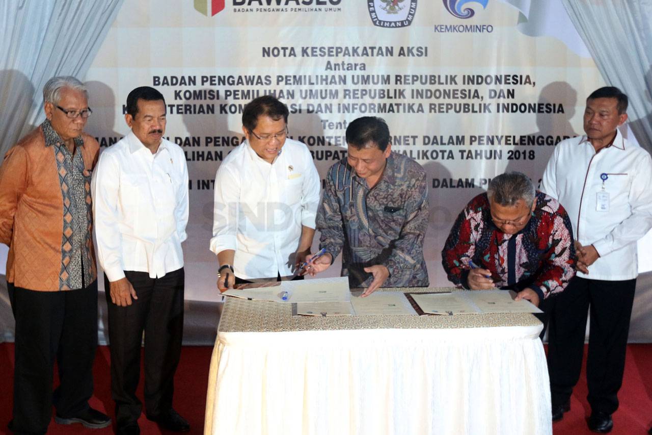 Bawaslu, KPU dan Kemenkominfo...