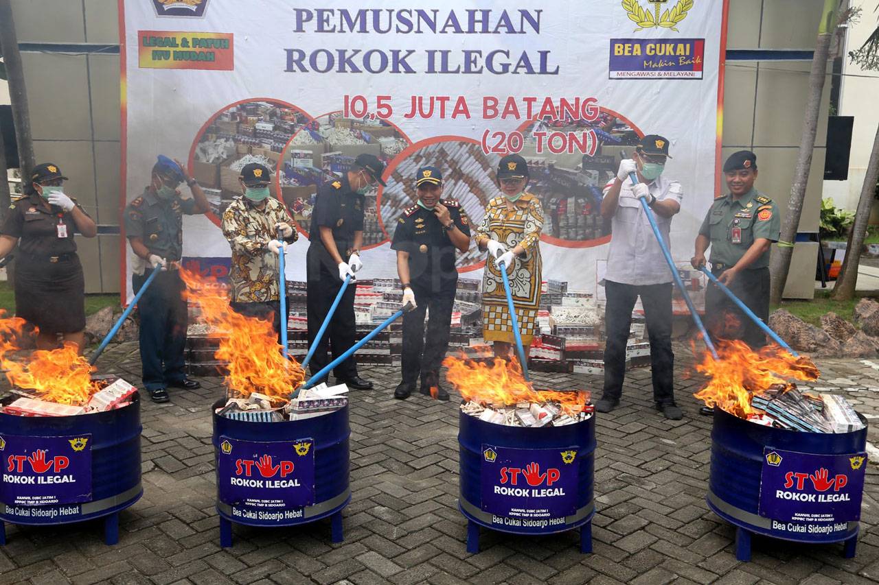 Bea Cukai Juanda Musnahkan...