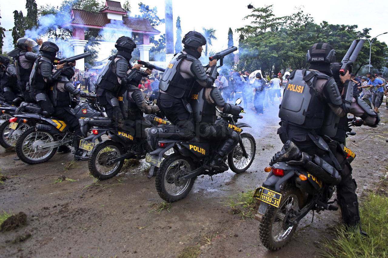 Polisi Gelar Simulasi...