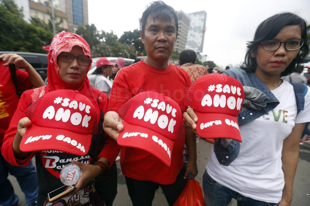 Pendukung Ahok Gelar...