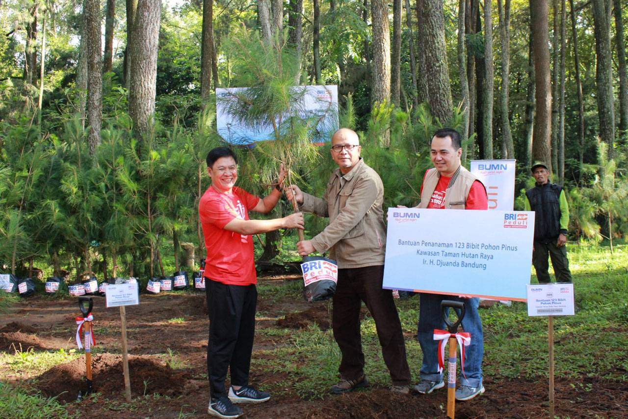 BRI Tanam Pohon di Taman...
