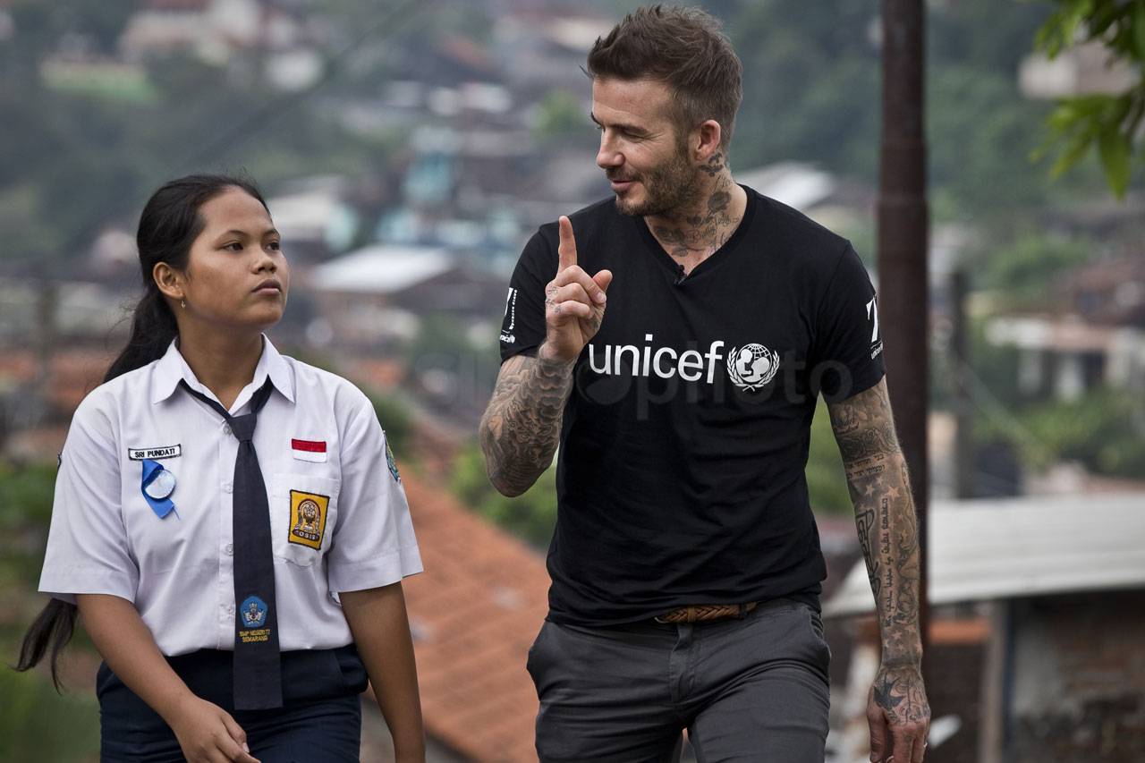 David Beckham Kunjungi...