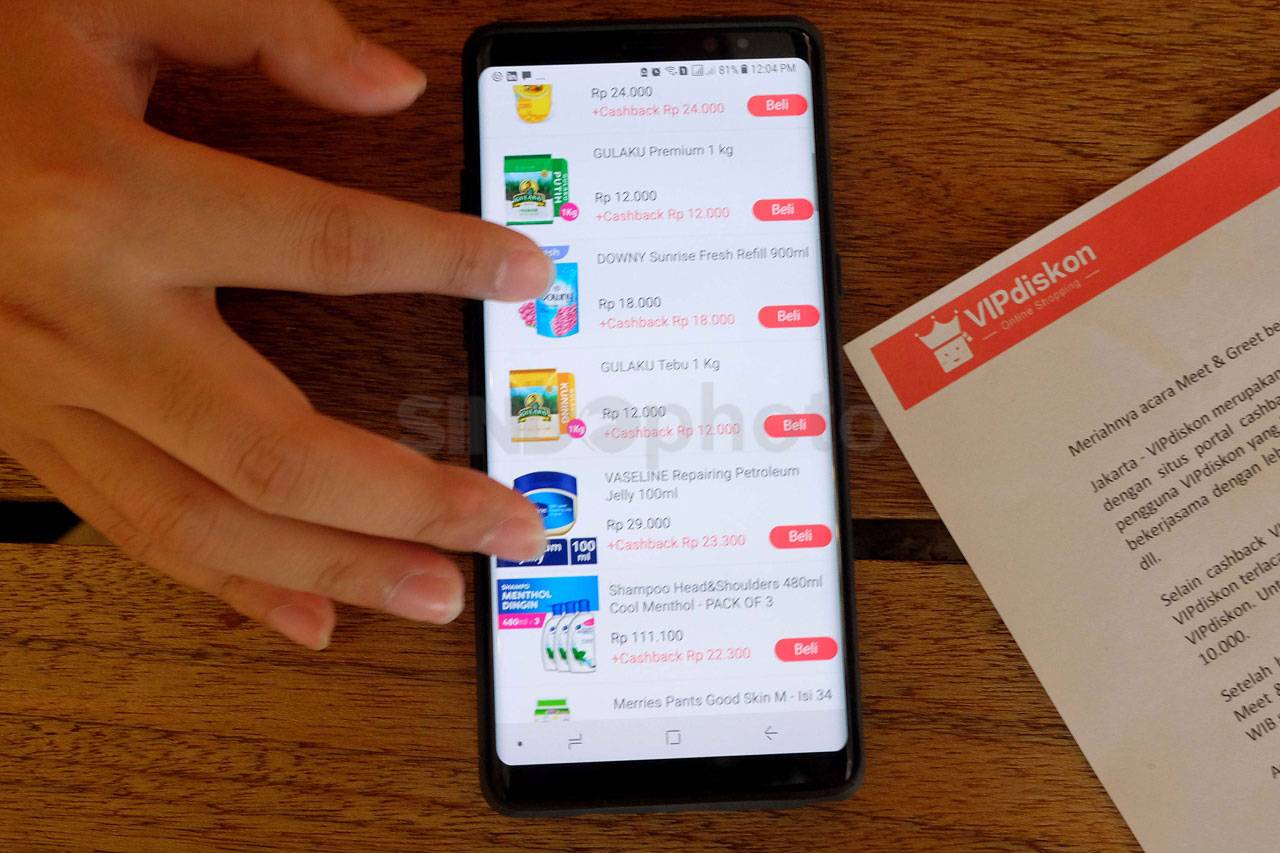 VIPdiskon Tawarkan Belanja...