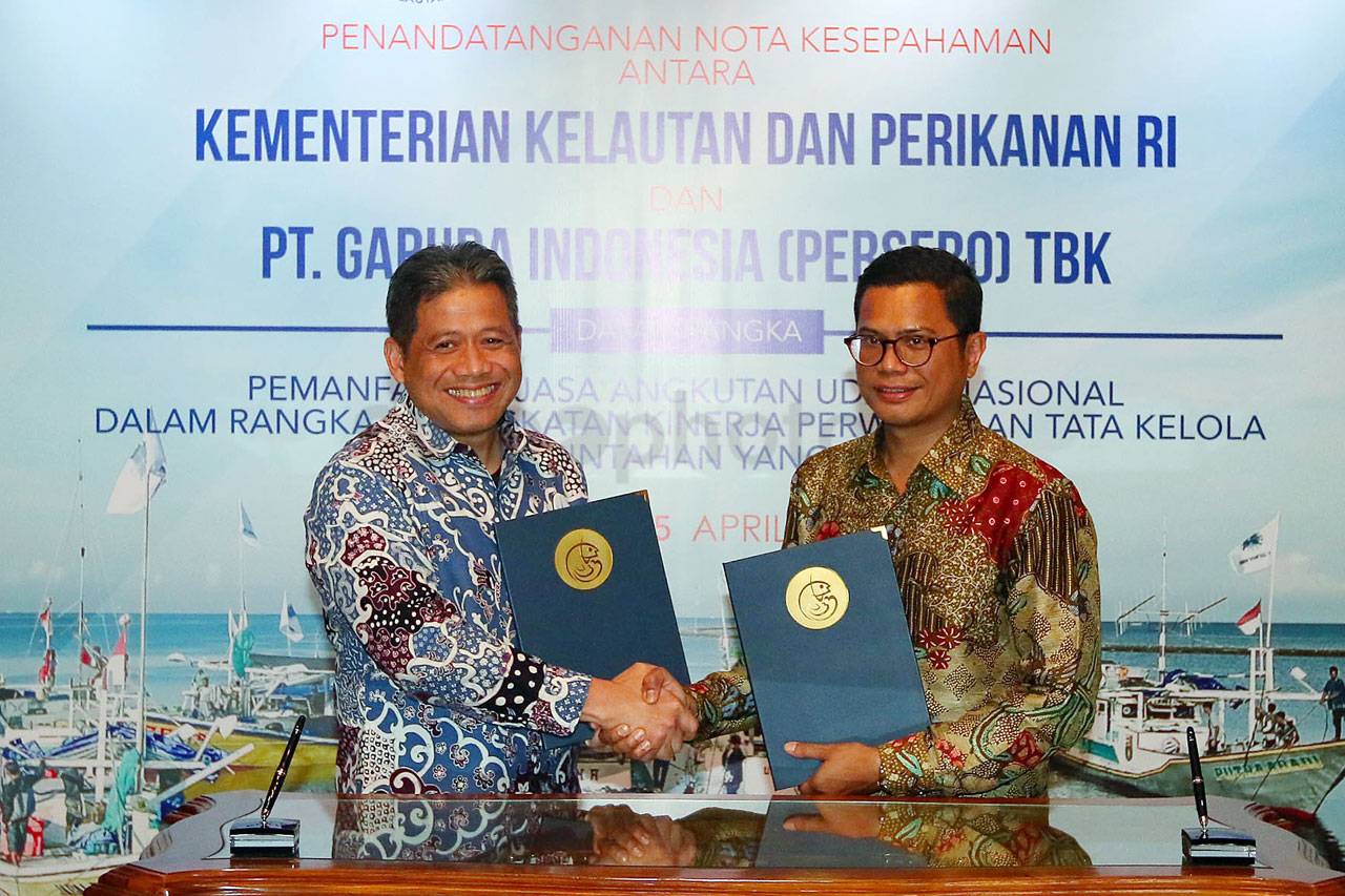 Garuda dan KKP Tandatangani...