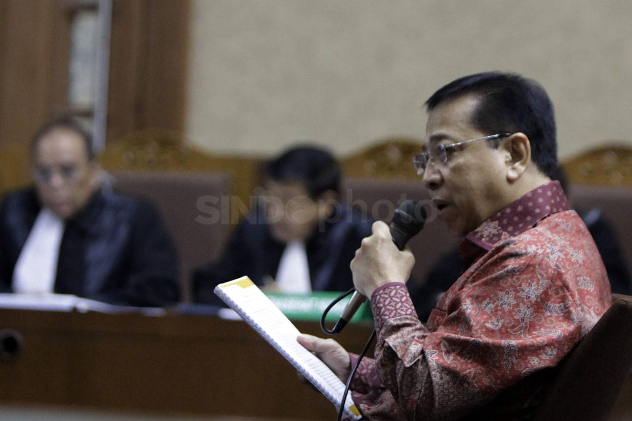Bacakan Pledoi, Setya...