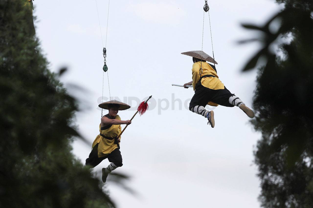 Latihan Kung Fu Siswa...