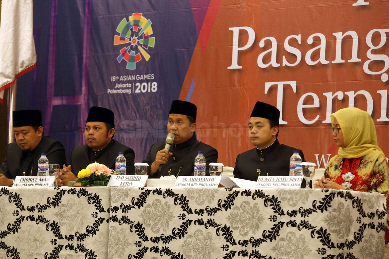 KPU Jatim Tetapkan Pasangan...