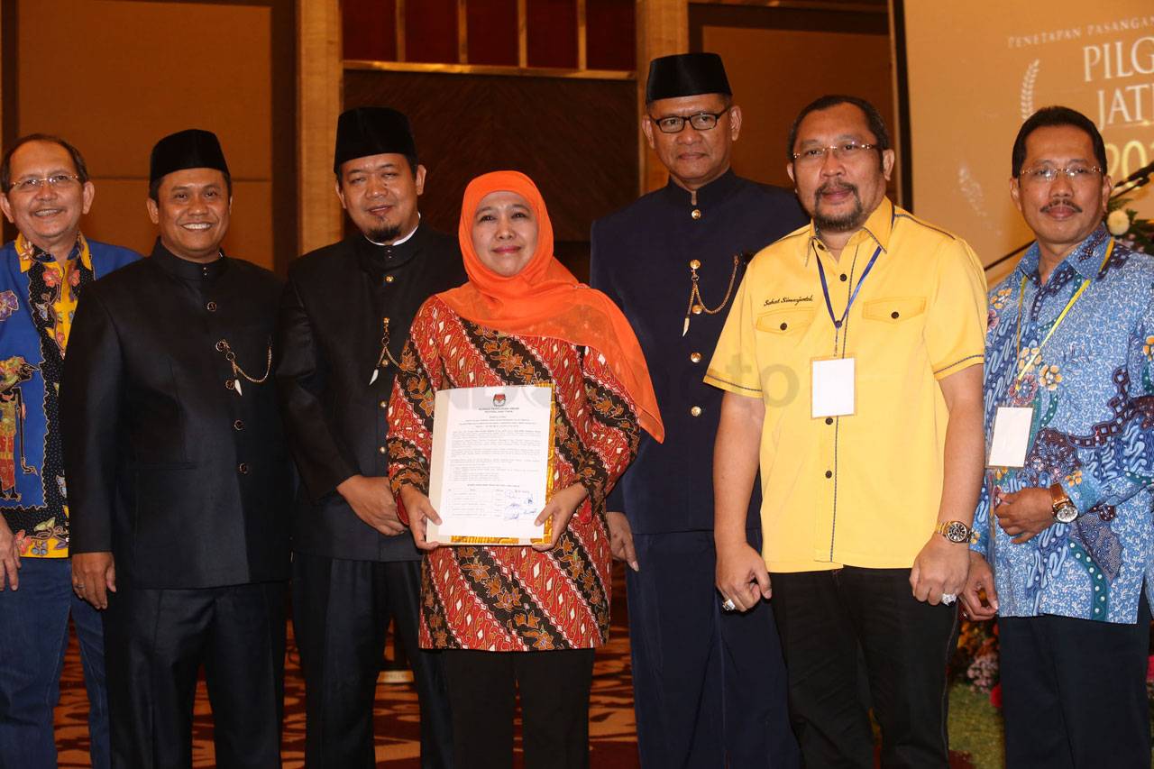 KPU Jatim Tetapkan Pasangan...