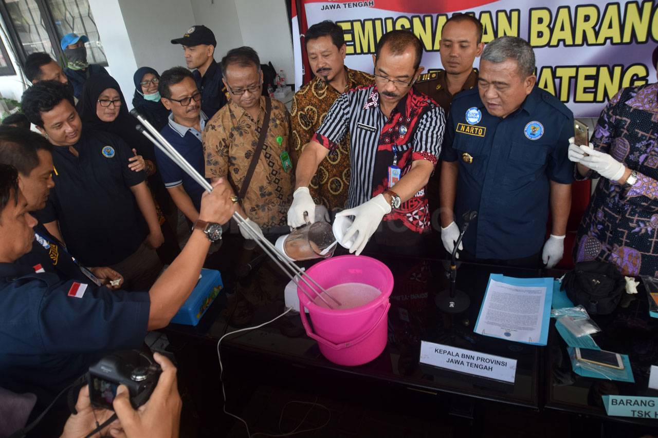 BNNP Jateng Musnahkan...