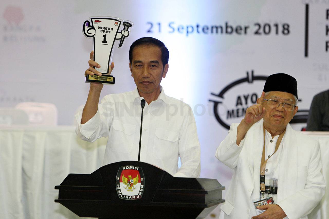 Jokowi-Maruf Nomor Urut...