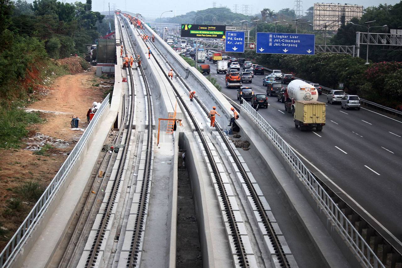 Jalur LRT Cawang-Cibubur...