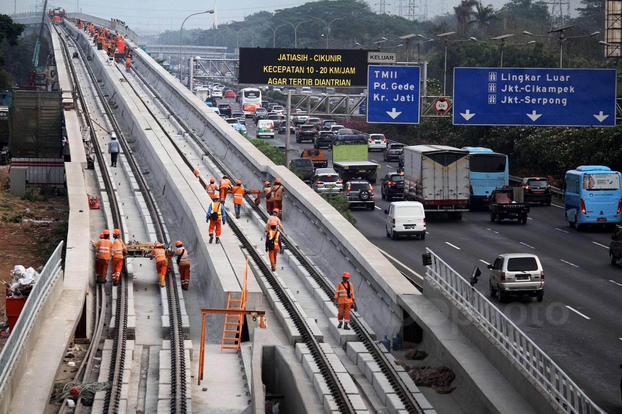 Jalur LRT Cawang-Cibubur...