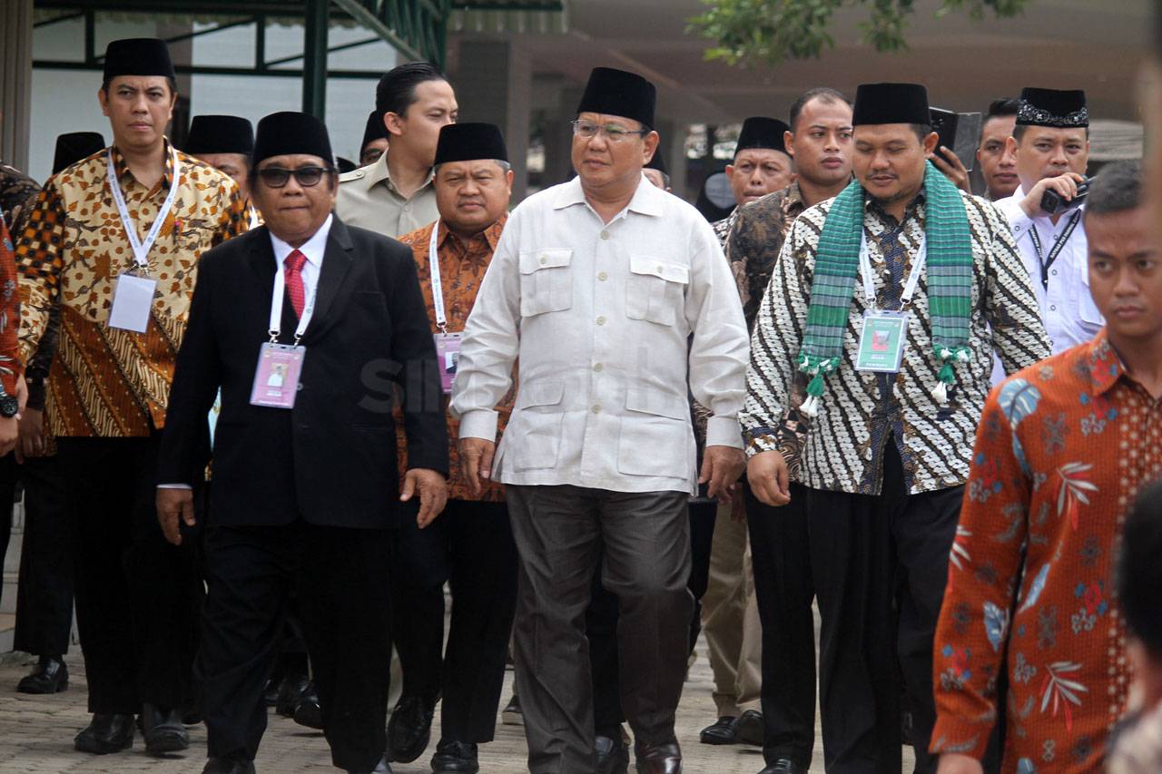 Capres Prabowo Pidato...
