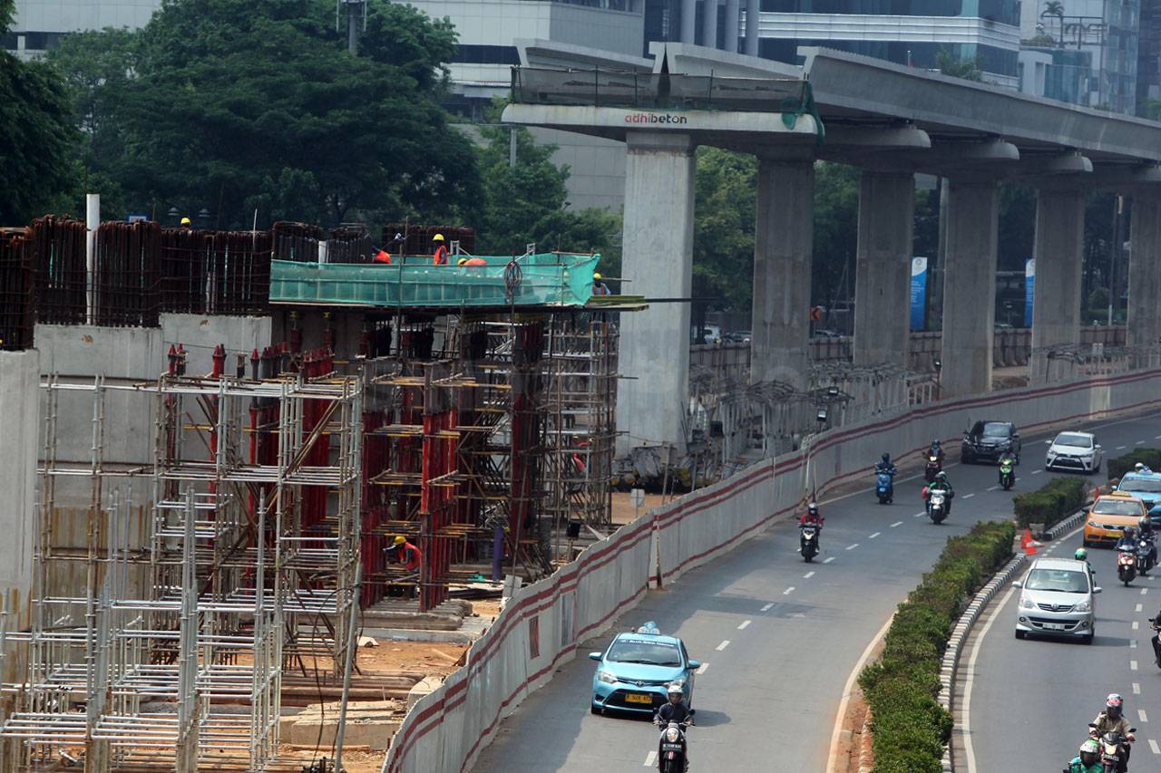 Proyek LRT di Rasuna...