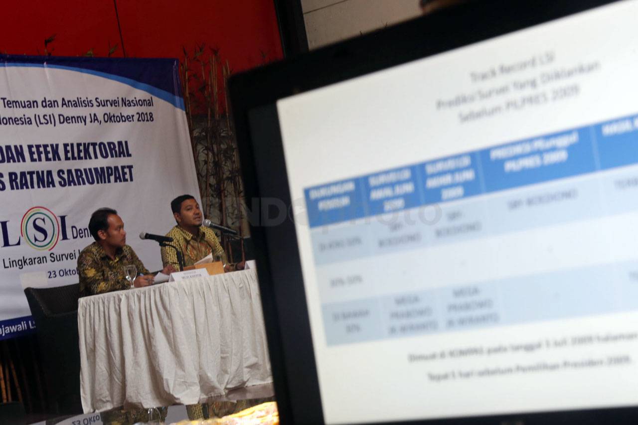 LSI Denny JA Rilis Hasil...