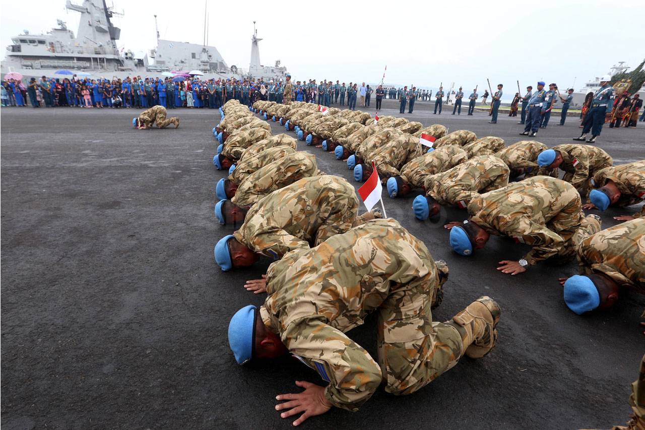 Satgas Maritim TNI Konga...