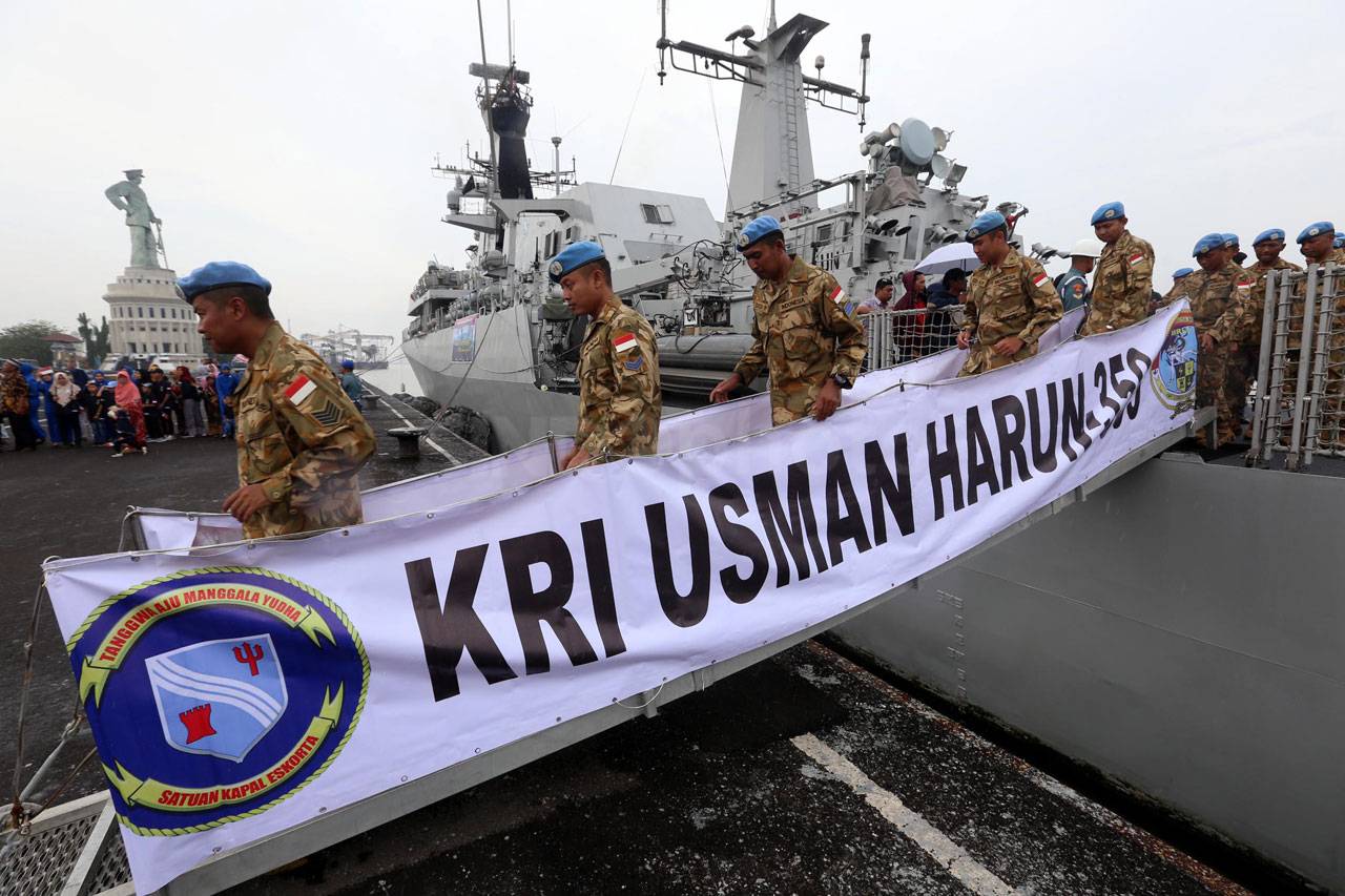 Satgas Maritim TNI Konga...