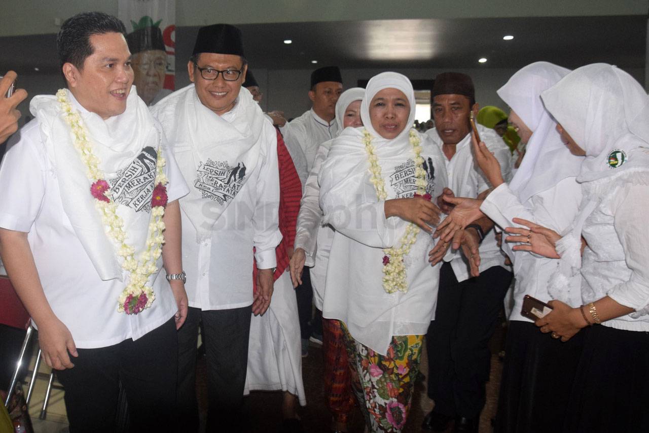 Erick Thohir dan Khofifah...
