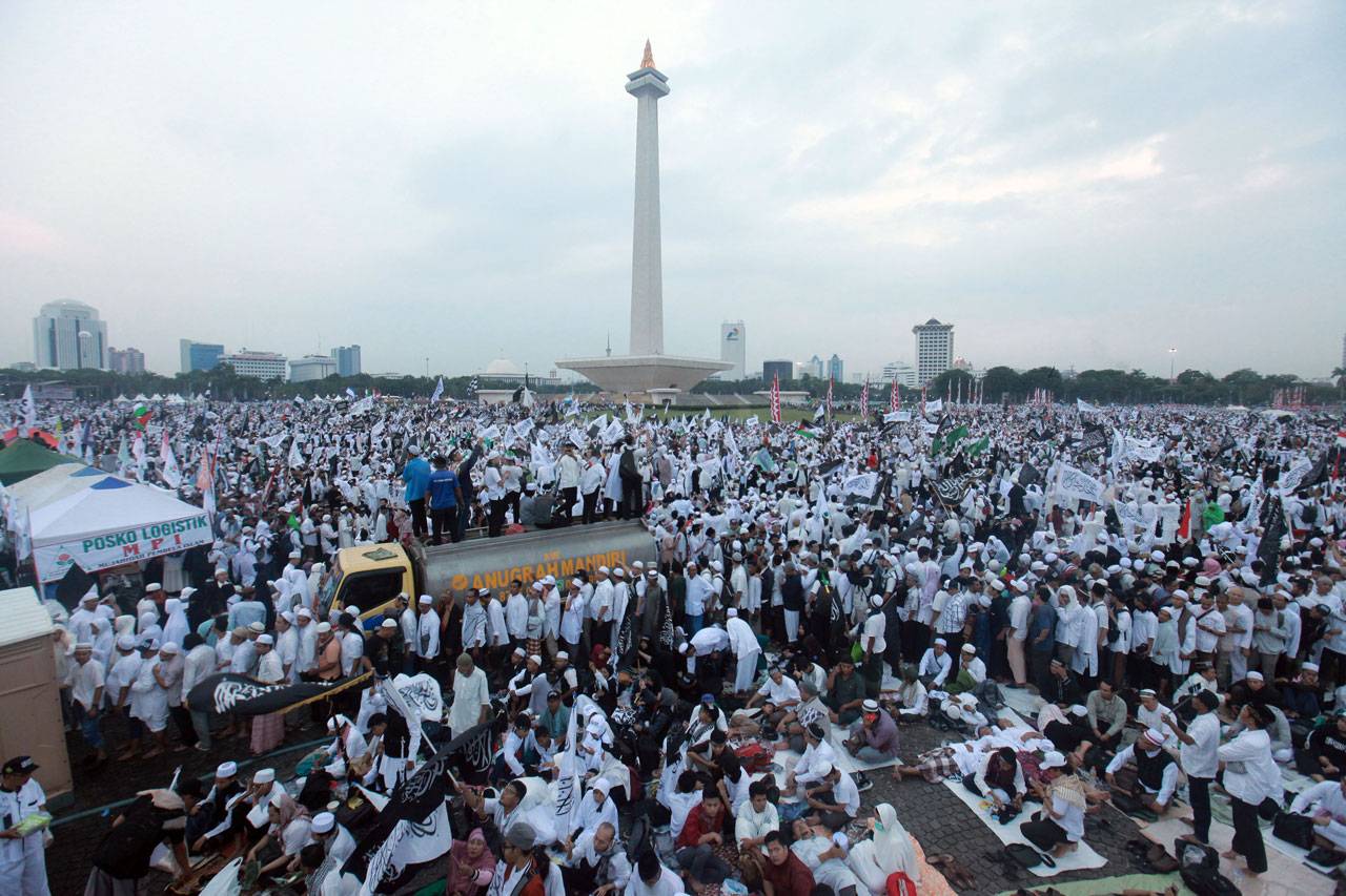 Aksi Reuni 212 Berlangsung...