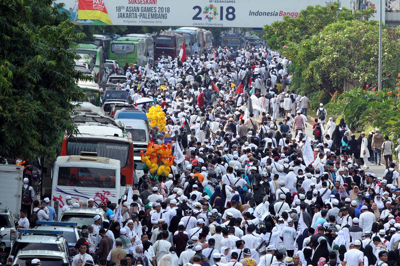 Aksi Reuni 212 Berlangsung...