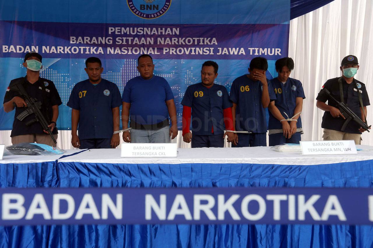 BNNP Jawa Timur Musnahkan...