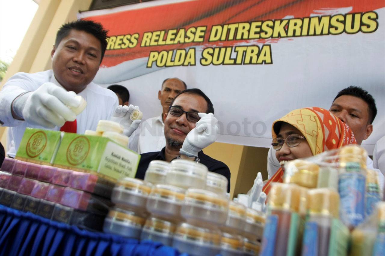 Polda Sultra Sita Ratusan...