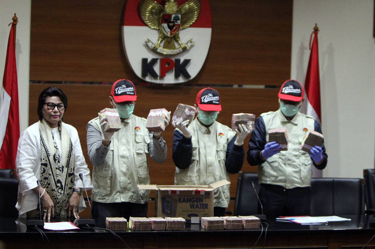 KPK Sita Uang Rp1,28...