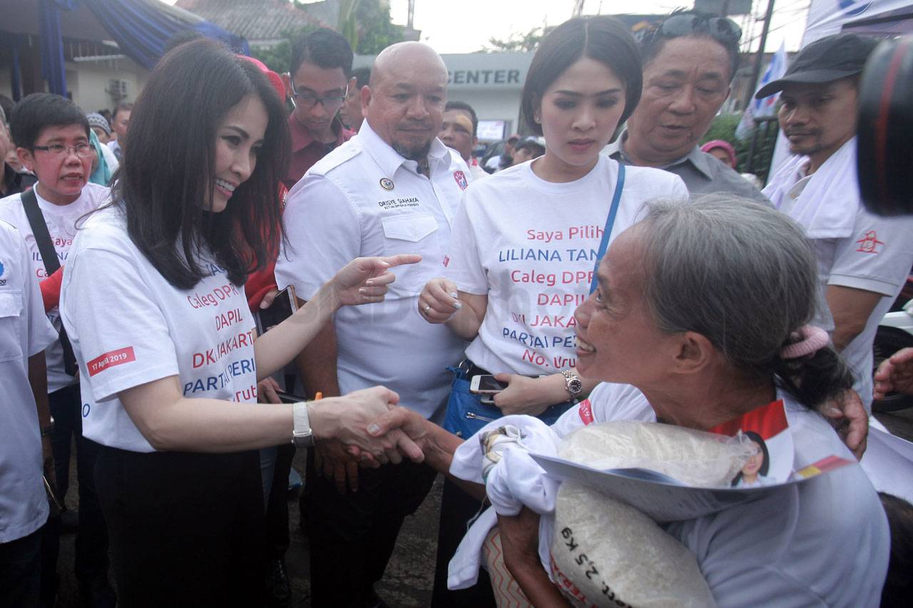 Caleg DPR Liliana Tanoesoedibjo...