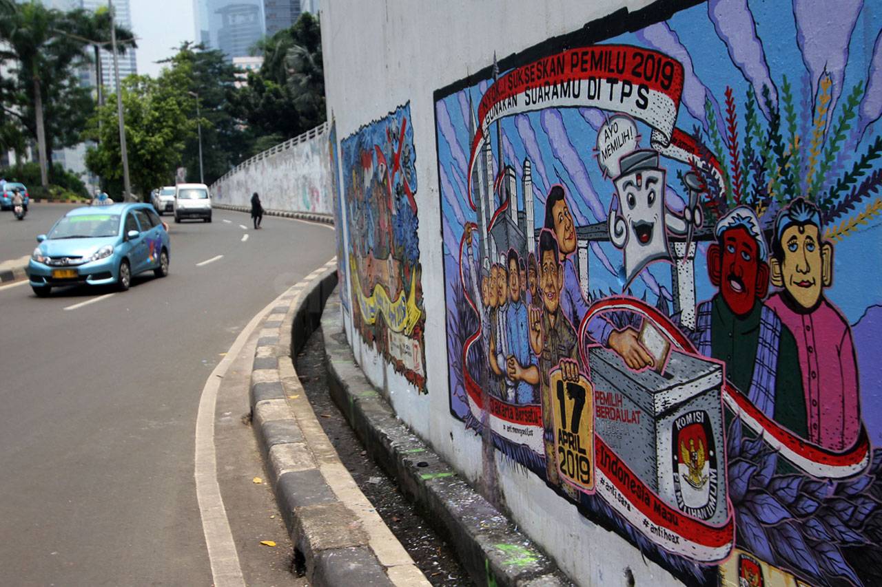Mural Sukseskan Pemilu...