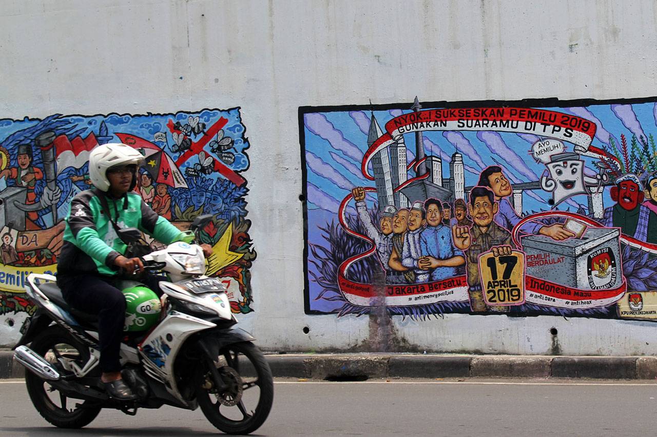 Mural Sukseskan Pemilu...