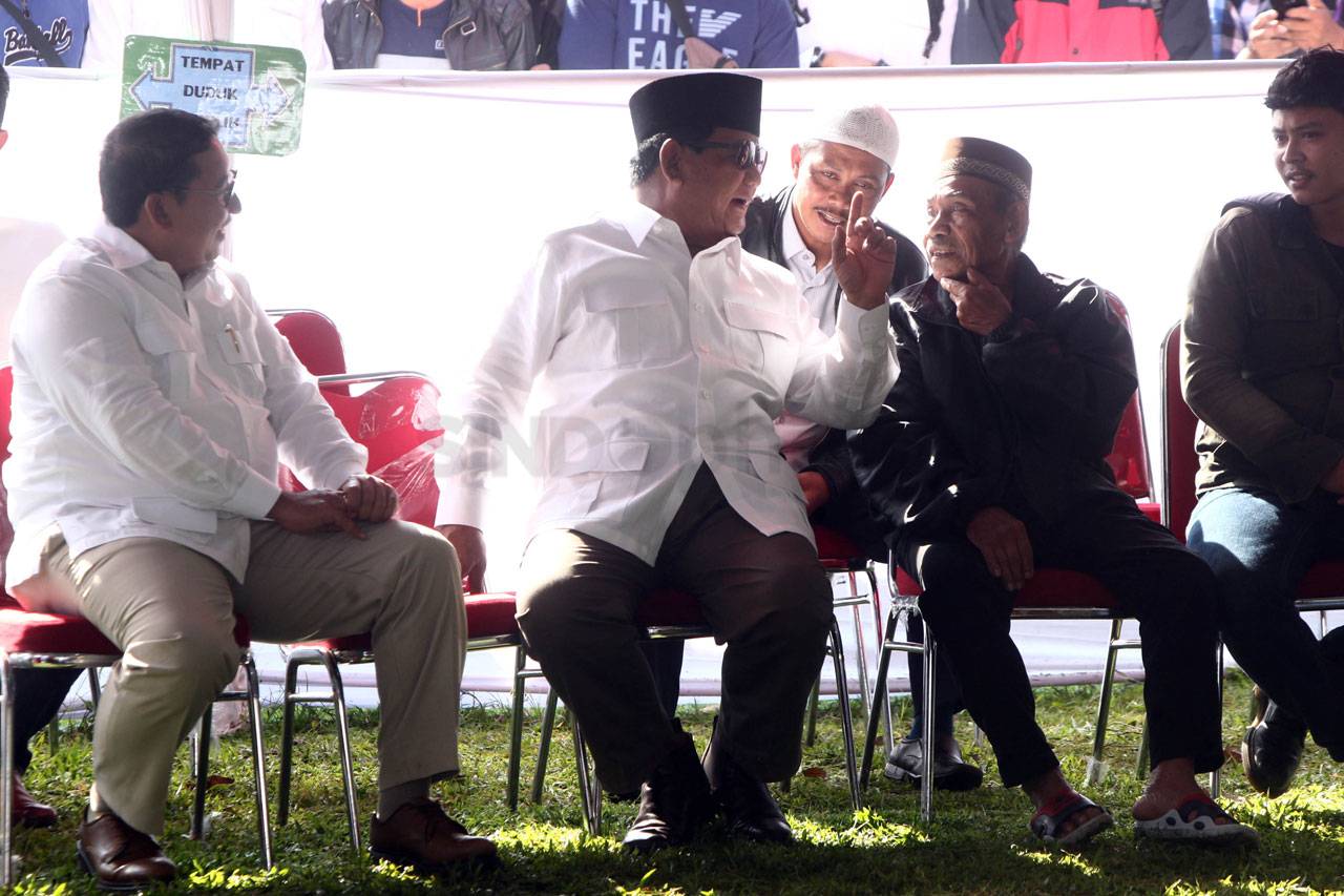 Capres Prabowo Nyoblos...