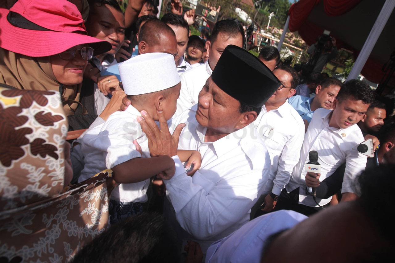 Capres Prabowo Nyoblos...