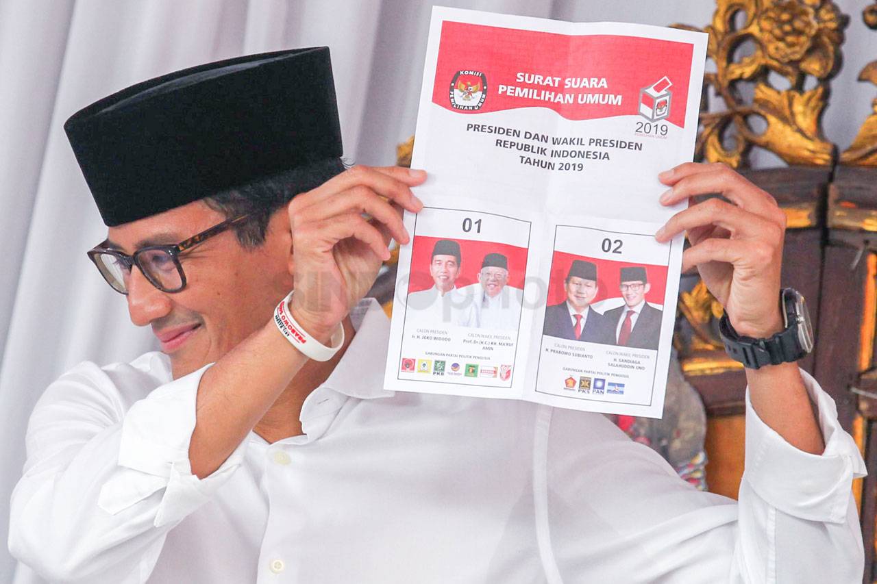 Cawapres Sandiaga Uno...