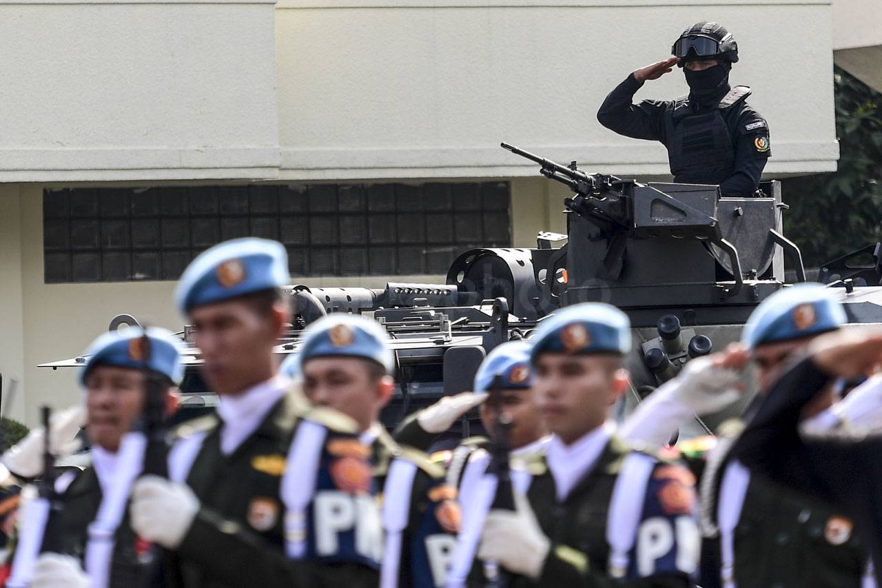 Paspampres Gelar Pasukan...