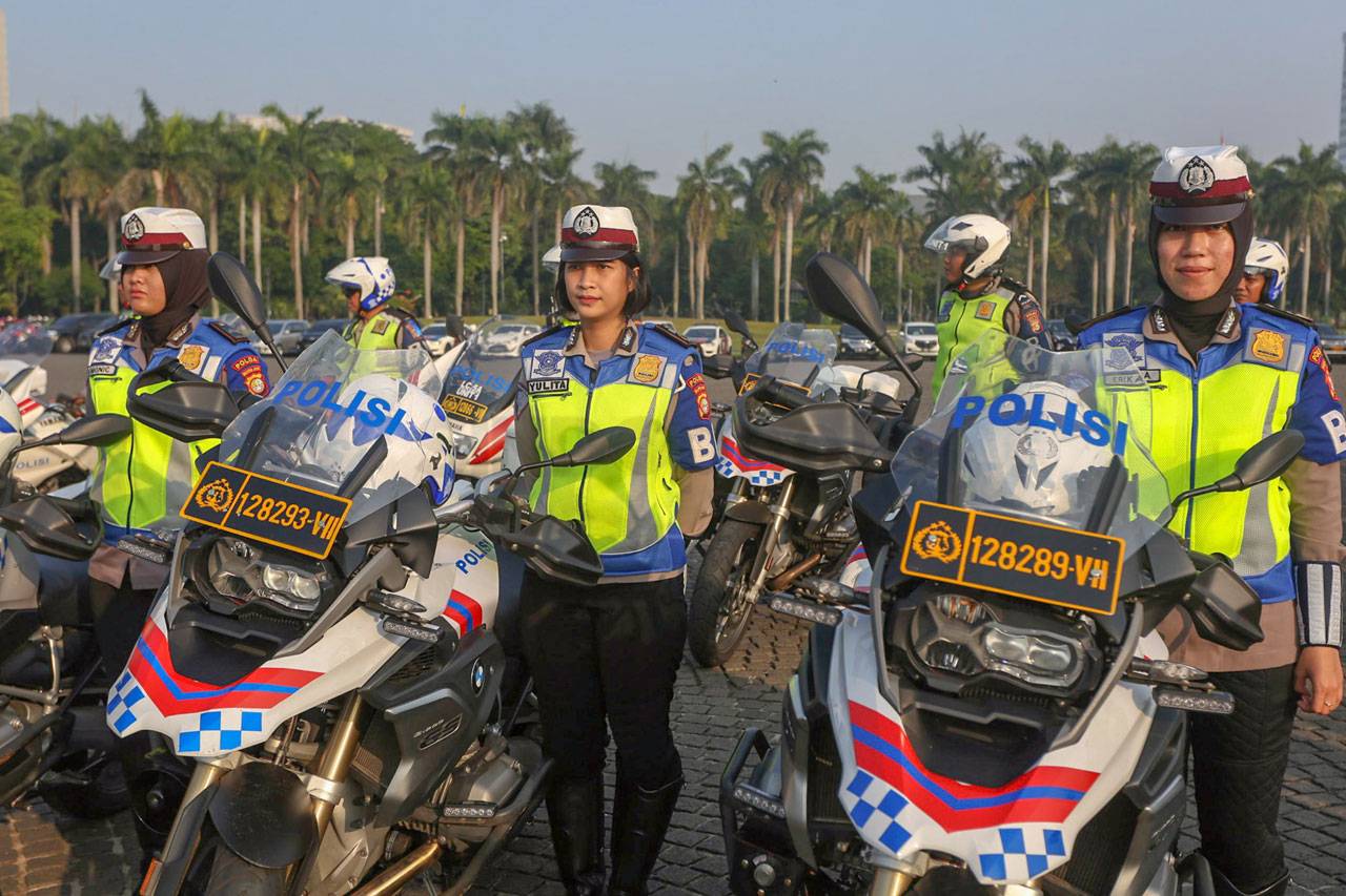 Polri-TNI Gelar Apel...